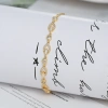 Geometric hollowed-out horse eye diamond pull-out bracelet, adjustable and versatile bracelet Item Picture